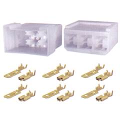Kit Conectores E Terminais 6 Vias Macho/Fêmea
