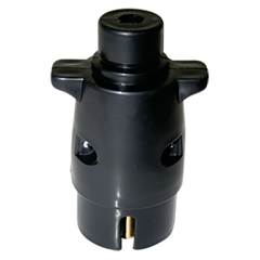 TOMADA MACHO PRETA (6 POLOS) P/ ENGATE*