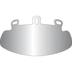 Viseira Cristal 0.75mm Capacete Aberto