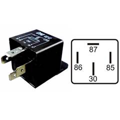 Rele Auxiliar 24v 40a 4 Terminal Sem Suporte