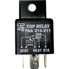 RELE AUX. 24V 30/45A 5 TERM. C/ SUPORTE*