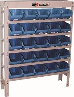 Estante Completa com 25 Gavetas Nº 3 Azul
