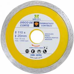 Disco Diamantado Contínuo 110x20x10mm