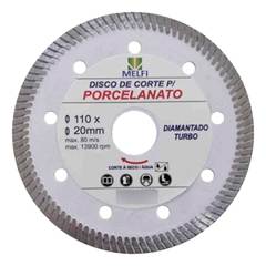 Disco Diamantado Corte Turbo Porcelanato 110x20x10mm