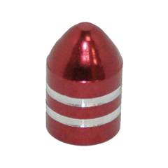 Tampa Válvula Pneu Alumínio ModeloButyl Vermelho