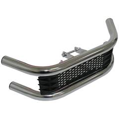 Protetor  De Pernas Racing Sport Fan 125 2014/... - Cromado