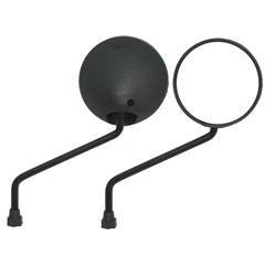 Retrovisor ModeloDt200 Com Haste Preta Rosca Honda - Par