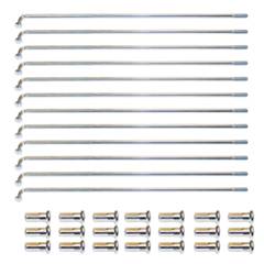 Raio Dianteiro Xtz250 Lander Cromado - 4.0 mm - Jogo