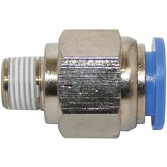 Conexao Pneumatica Reta Macho 1/8 x 10 Npt