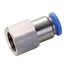 Conexao Pneumatica Reta Femea 1/8 x 10mm