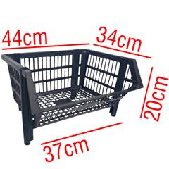 CESTO PEQUENO ENCAIXAVEL PRETO