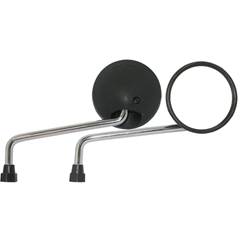 Retrovisor Modelo Dt200 Haste Cromada Rosca Honda - Mini - Par
