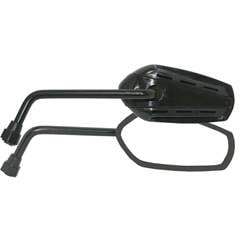 Retrovisor Premium Mtx Rosca Honda  Base Preto  Par