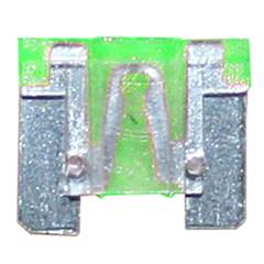 Fusivel Lamina de Encaixe Mini  30 Amperes Elemento Curto