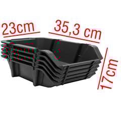 GAVETA N 7 PRETA ENCAIXAVEL