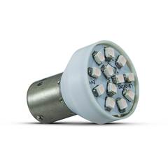 Lampada Led Estrobo Flash Branca 12v Equivalência 35w 60 Flash/Min. 1 Polo Ba15 S