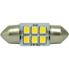 LAMPADA LED BRANCA TORPEDO 36MM 24V