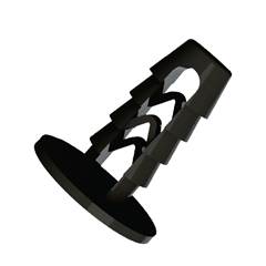 Grampo Espinha de Peixe Universal Preto 76x17x15