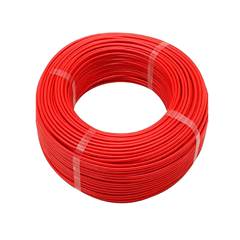 Fio Pvc 12  2,5mm Vermelho Rolo Com 100 metros