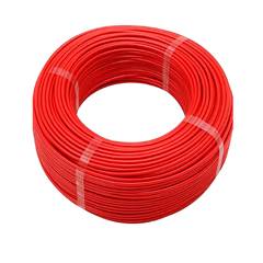 Fio Pvc 10  4,0mm Vermelho Rolo Com 100 metros