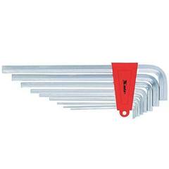 Jogo de Chaves Hexagonais Longas Cr-V 2 a 12 milímetros com 9 Peças MTX