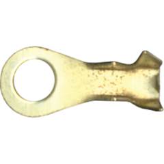 Terminal Elétrico Latão 4,0mm Aperto Com 100