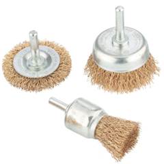 Jogo de Escova Circular Ondulada 3 peças