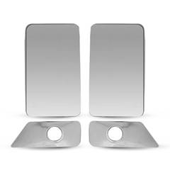 CAPA CROMADA MAÇANETÁ EXTERNA 2 PORTAS COM FURO F250 1998/2011