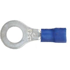 Terminal Elétrico Olhal Pre-Isolado Azul M-6 Com 50