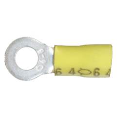 Terminal Elétrico Olhal Pre-Isolado Amarelo M-5 Com 50