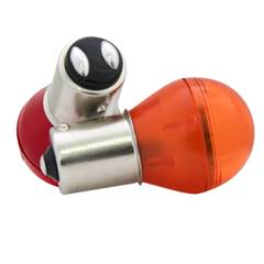 Lampada Led Bulb Vermelho 1034 24v Equivalência 30w 2 Polos