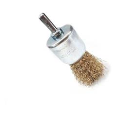 Escova Pincel Aço Latonado 30mm