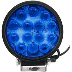 Farol Auxiliar Redondo 14 Led 42w Azul Bivol