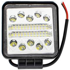 FAROL AUX. QUADRADO 34 LEDS 102W C/ FLAS