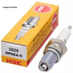 Vela Ignição Ngk Titan 125 2000 - Xlr 125 - Cbx 200 Strada - Nx 200 - Xr 200- Xt 600 - Quadriciclo Lt-F 160 Suzuki -  Quadiciclo Lt 160 Caloi (Dp8ea9)
