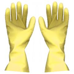 Luva Látex Amarela Pequena