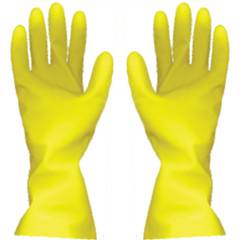 Luva Látex Amarela Grande