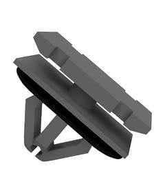 Grampo Moldura Paralamas Jeep Compass Preto com Espuma