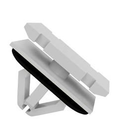Grampo Moldura Paralamas Jeep Compass Branco com Esouma