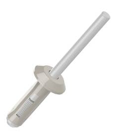Rebite Pop Plast Ø6,0/alt: 21,5/cab:12,4