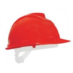 CAPACETE DE SEGURANCA PLASTICO VERMELHO