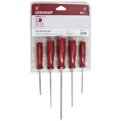 Jogo De Chave De Fenda Com 5 Peças Gedore Red