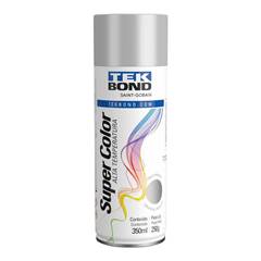 Tinta Spray Alta Temperatura Aluminio 350ml Tekbond