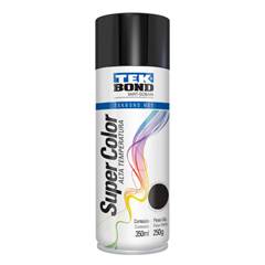 Tinta Spray Alta Temperatura Preto 350ml Tekbond