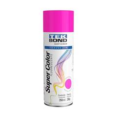 Tinta Spray Luminosa Rosa Fluorescente 350ml Tekbond