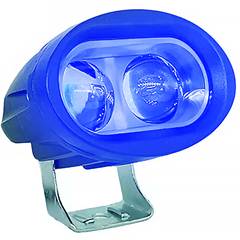 FAROL AUX. OVAL 2 LED 20W AZUL BIVOLT