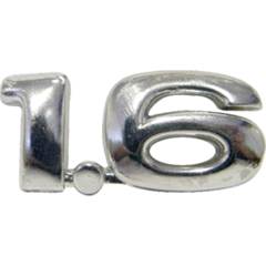 Emblema 1.6 Apos 96 Cromado Linha GM