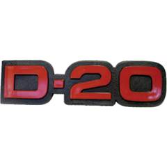 Emblema D-20 Pick-Up Vermelho