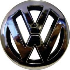 Emblema VW Grade Gol Bola/Par/Sav 92mm Cromado 95/...