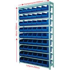 Estante Completa com 54 Gavetas Nº 5 Azul